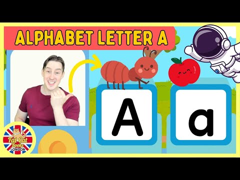 Learn Letter A, A is for Apple, back to school, colours, Alphabet ABC phonics #toddlers #preschool