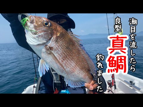 【ミニボート釣行】タイラバ潮目狙いで良型真鯛IN天草（後編）#アスボヤ#トレーラーボート