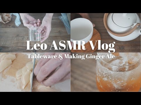 ASMR vlog | 辛口ジンジャエール作りに挑戦！新しいテーブルウェア紹介☕