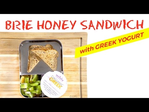 Brie & Honey Sandwich with Greek Yogurt