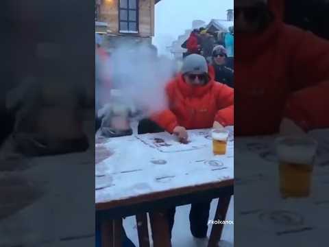 DJ Snow get’s the party smoking🔥  #christmas #christmasdance #shorts 📹: grandmassif_hautgiffre