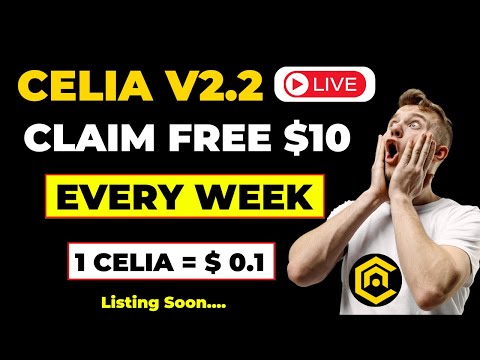 Celia Mining App New Update || Free $10 Weekly || Best New Mining App #celia #celiaminingapp