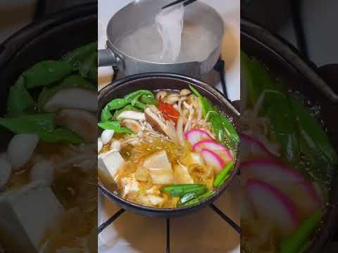 Pork and Tofu Glass Noodle Spicy Hot Pot #shorts