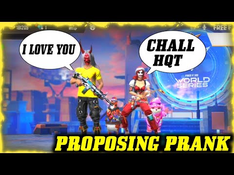 PROPOSING A RANDOM CUTE GIRL IN FREEFIRE PRANK || SHE ACCEPTED 😱||#FREEFIREPRANKS