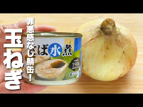 【玉ねぎの簡単レシピ】鯖缶と合わせて炒めるだけ！うますぎる