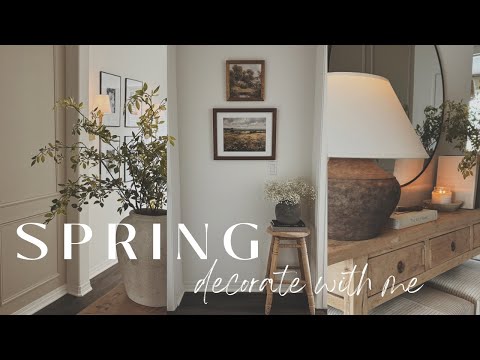 Spring Decorate With Me 2024 || Entryway & Living Room