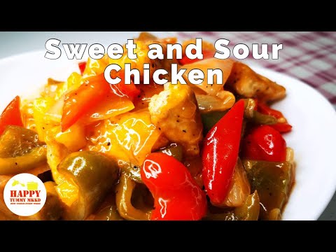 Sweet and Sour Chicken Recipe| How to Cook Sweet and Sour Chicken|Happy Tummy MKKD