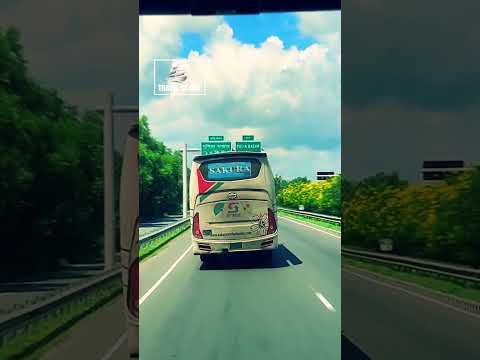 Sakura Paribahan Overtake Shohagh Paribahan Scania Bus On Expressway | Travel Of Life #shorts