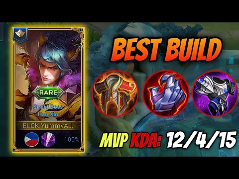 HAN XIN TANK BUILD JUNGLE - BEST BUILD FOR HAN XIN IN JUNGLE - HONOR OF KINGS