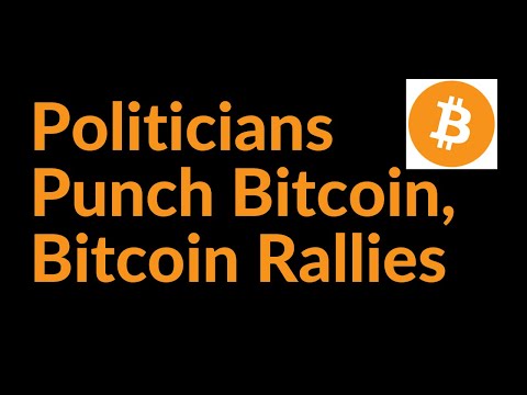 Politicians Punch Bitcoin, Bitcoin Rallies