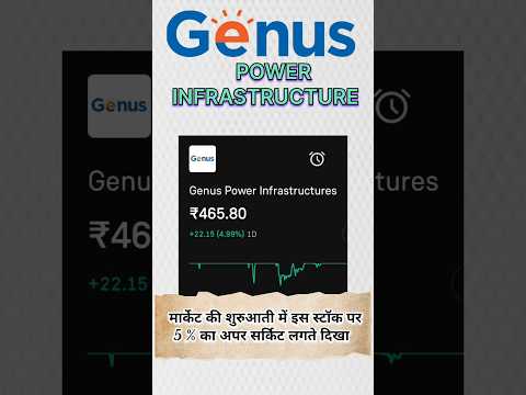 Genus power 5% अपर सर्किट #shorts Genus power letest news today