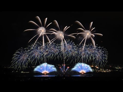 [4K]2017 やつしろ全国花火競技大会 ミュージック花火