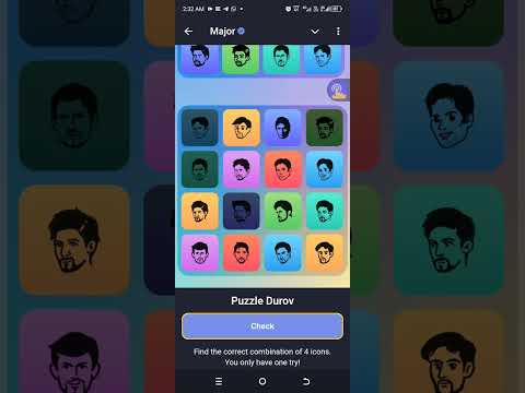 27 September Major Puzzle Durov Solved Today | Major Puzzle Durov 27 Sept#play2earngame#airdrop