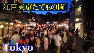 小金井市、江戸東京たてもの園・下町夕涼み を散策　（夜間 特別開園）　　夜景　　（小金井市）✨ 3D高音質・イヤホン推奨　　【睡眠用】