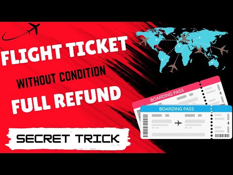 Flight Ticket Cancelation Full Refund With in 24 Hours || Full Refund Flight Ticket Rule