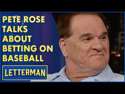 Pete Rose Talks About Betting On Baseball | David Letterman