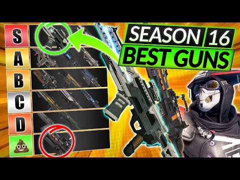 NEW SEASON 16 WEAPONS TIER LIST - BEST and WORST GUNS RIGHT NOW - Apex Legends Guide