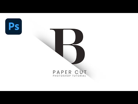 Paper Cutout Logo Design In Photoshop | Photoshop Tutorial