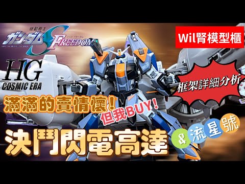 【Wil腎模型櫃】HGCE決鬥閃電高達（配流星號）【部份塗裝】 框架詳細分析！新模預測！一副骨養百萬機！？ Duel Blitz Gundam デュエルブリッツガンダム