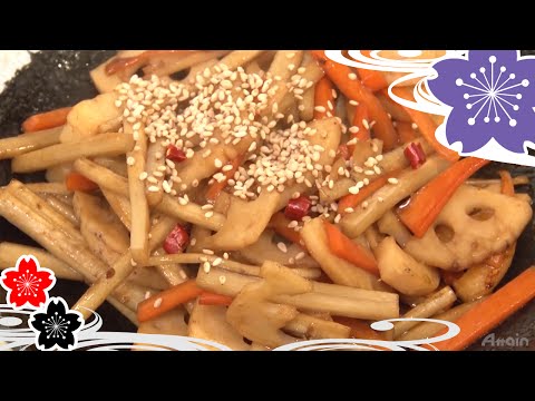 Kimpira Sautéed Burdock ✿Japanese Food Recipes TV