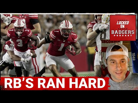 Wisconsin Badgers football re-watch! Tawee Walker and Chez Mellusi ran so hard! Badgers go 1-0 !