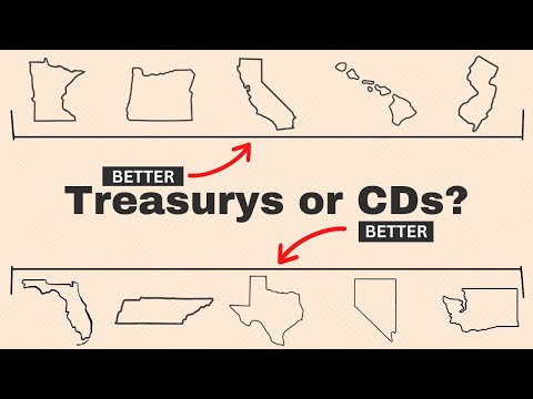 Treasurys have advantage over CDs in high tax states