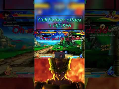 Cell Perfect attack is BROKEN! #dbfz #shorts