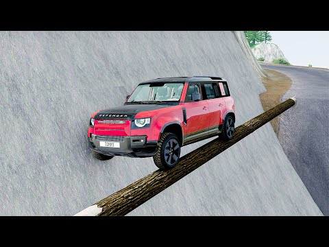 Mobil vs Log Bridge #10 - BeamNG Drive