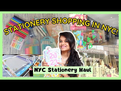 Visiting the best stationery stores in NYC📏🖌🏙 | Books Kinokuniya, Rumi, Muji + Stationery Haul 📝✏️🖍