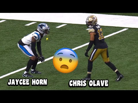 Chris Olave Vs Jaycee Horn 🔥👀 (WR Vs CB) Saints Vs Panthers 2023 highlights