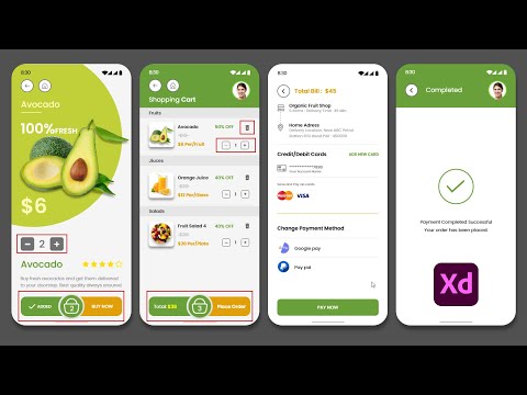 How to Create Interactive Add to Cart Buttons | Adobe XD App UI/UX Design Tutorial