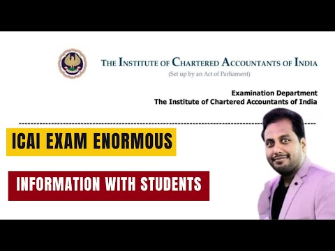 |ICAI Exam Enormous Information Shared With CA Students|