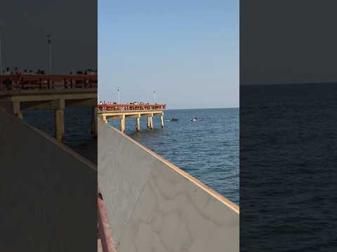 View of Lake Ontario from the pier on Centre Island, the most popular among the Toronto Islands!