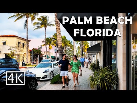 [4K] Worth Avenue Palm Beach Florida - Walking Tour