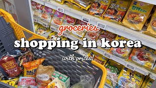 shopping in korea vlog 🇰🇷 grocery food with prices 🍥🥟 all new food items