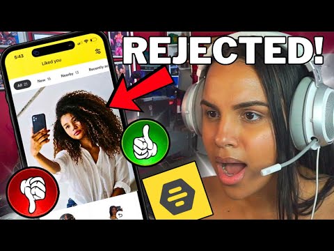 DO WE SWIPE LEFT OR RIGHT?! CHOOSING WHO'S BEST ON BUMBLE!!!