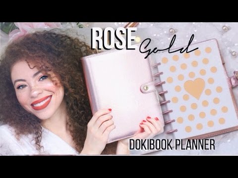 Rose Gold Dokibook Planner! Decorating A5 Size Planner