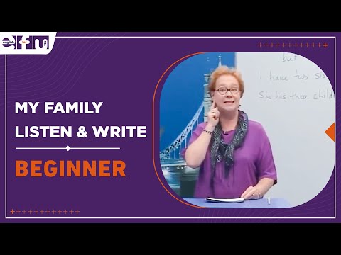 Let's Start English 40 - Lesson 6 / My Family Listen & Write | Beginner Levels