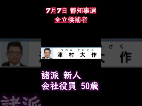 都知事選 56人全員集合　都民の皆様の良識に期待しております