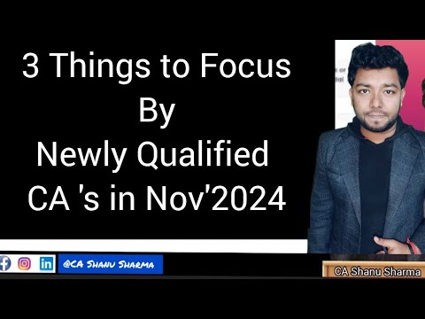 Must watch for new Qualified CA's in Nov'24 CA Exams| Common doubts | Campus vs Off Campus | Resume