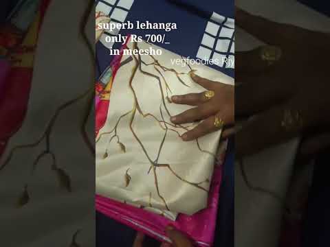 #lehnga #meesho #unboxing #video #super #lehnga #only #Rs700/_ #vegfoodies Rjy @VegfoodiesJ