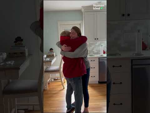 Stunned grandma gets adopted granddaughter as an early Christmas gift | Humankind #shorts #christmas