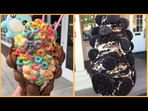 So Yummy Desserts Chocolate Ice Cream | Yummy And Satisfying Dessert | Satisfying Chocolate Cake