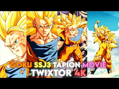 goku ssj3 twixtor clips 4k no warps (tapion movie)