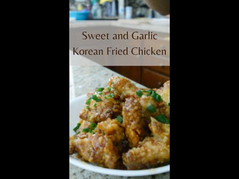 Korean Fried Chicken Sweet Garlic sauce (Home made chicken wings!) #shorts #youtubeshorts