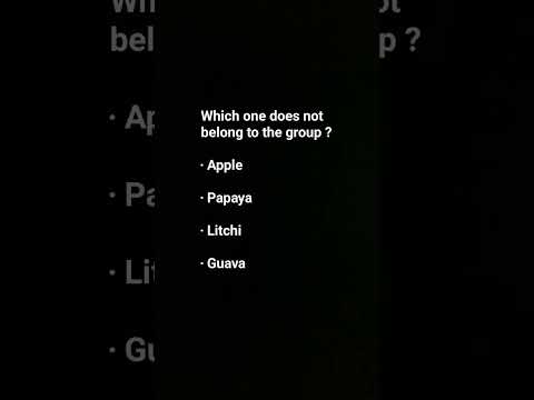 odd one out mcqs question