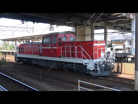 DD200-601単機発車(北長瀬駅構内)