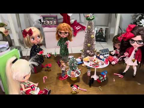 Blythe Doll Christmas Scene