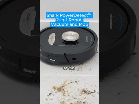 This is the Shark PowerDetect NeverTouch Pro, 2-in-1 Robot Vacuum and Mop! @SharkHome #sharkvacuum