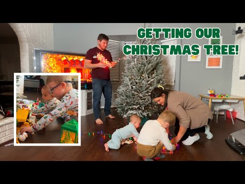 GETTING OUR CHRISTMAS TREE, Decorating and December Baskets! VLOGMAS Part 1